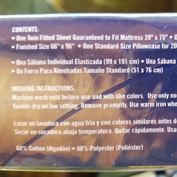 Batman 3 piece twin sheet set nip - Picture 3 of 3